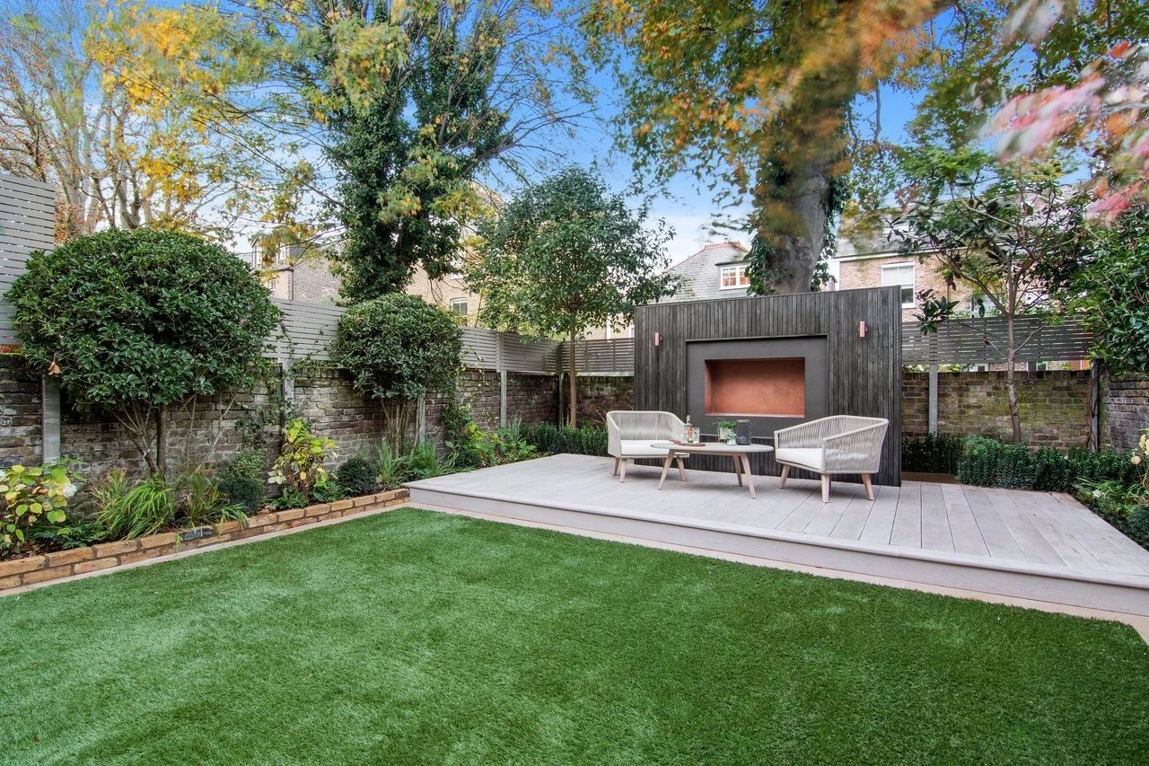 Luxury garden decking
